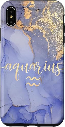 Vista 11 de Funda para iPhone 12 Pro Max Aquarius Star Zodiac Sign Constelation Astrology Purple
