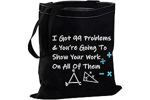 Math Teacher Gift Canvas Teacher Bag: A Geeky present for the Math Enthusiast