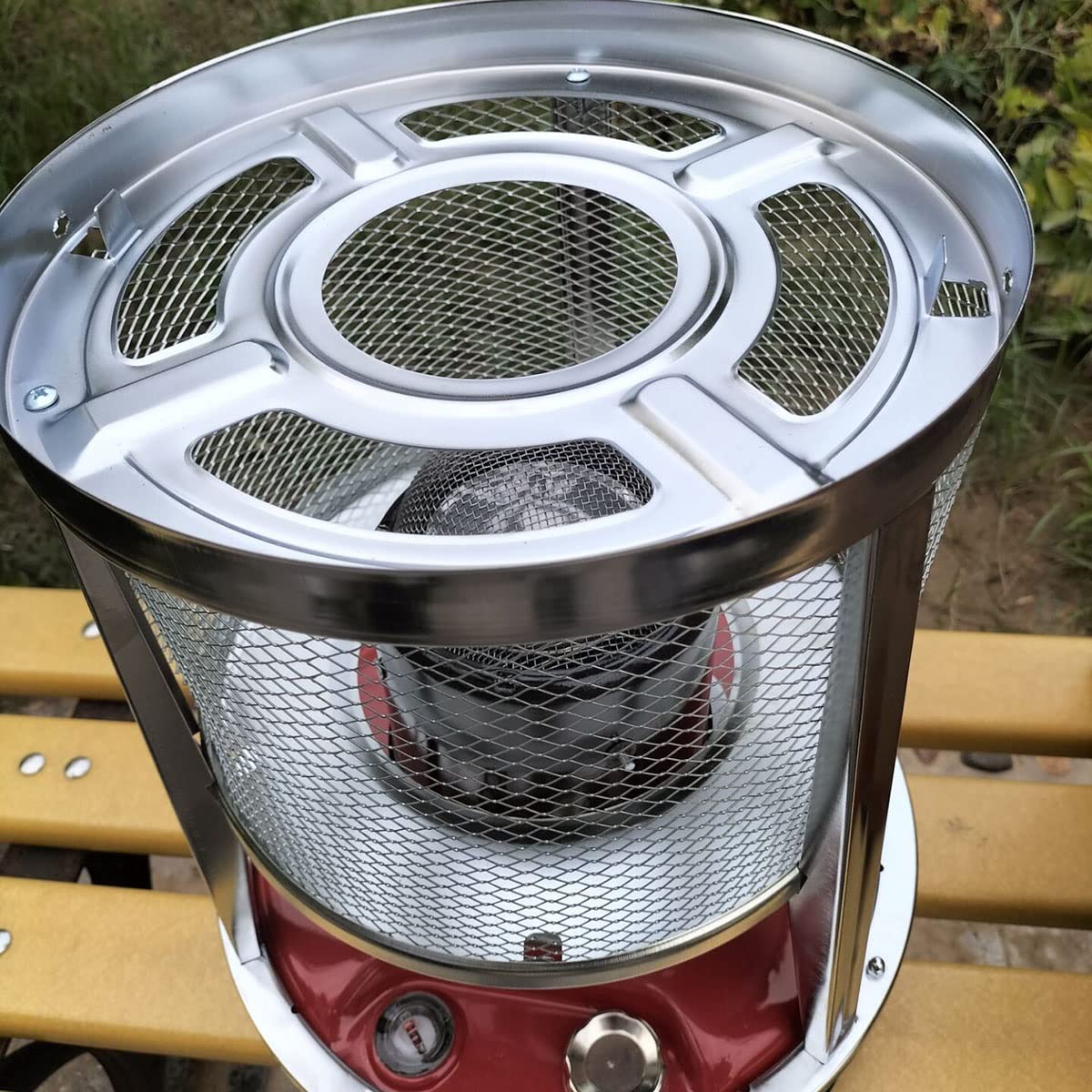 Kerosin-Herdbrenner zum Kochen, Leichter tragbarer Kerosin-Konvektions-Raumheizer, Campingkocher mit Tasche + 6 Dochten, 10000 BTU für Indoor-Deck, Eisfischen, Wärme-Kerosin-Heizung