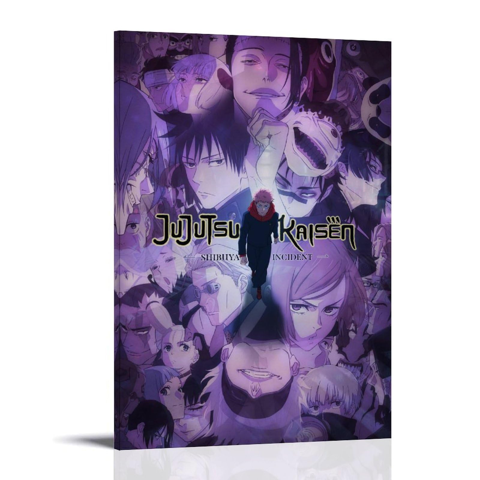 ENILSA Jujutsu Kaisen Japanese Anime PosterCanvas Poster Decorative Painting Canvas Wall Posters And Art Picture Print Modern Family Bedroom Decor Posters 24x36inch(60x90cm)