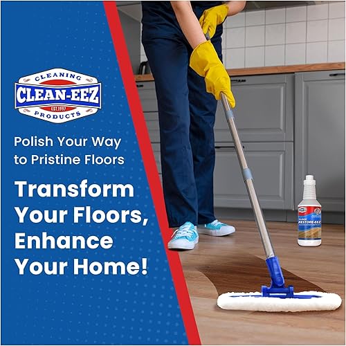 Miniatura 5 de Clean-eez Ultimate - Restaurador y pulidor de pisos, revitaliza, protege, brillo de madera, laminado, vinilo, bambú, pizarra, terracota y más (1
