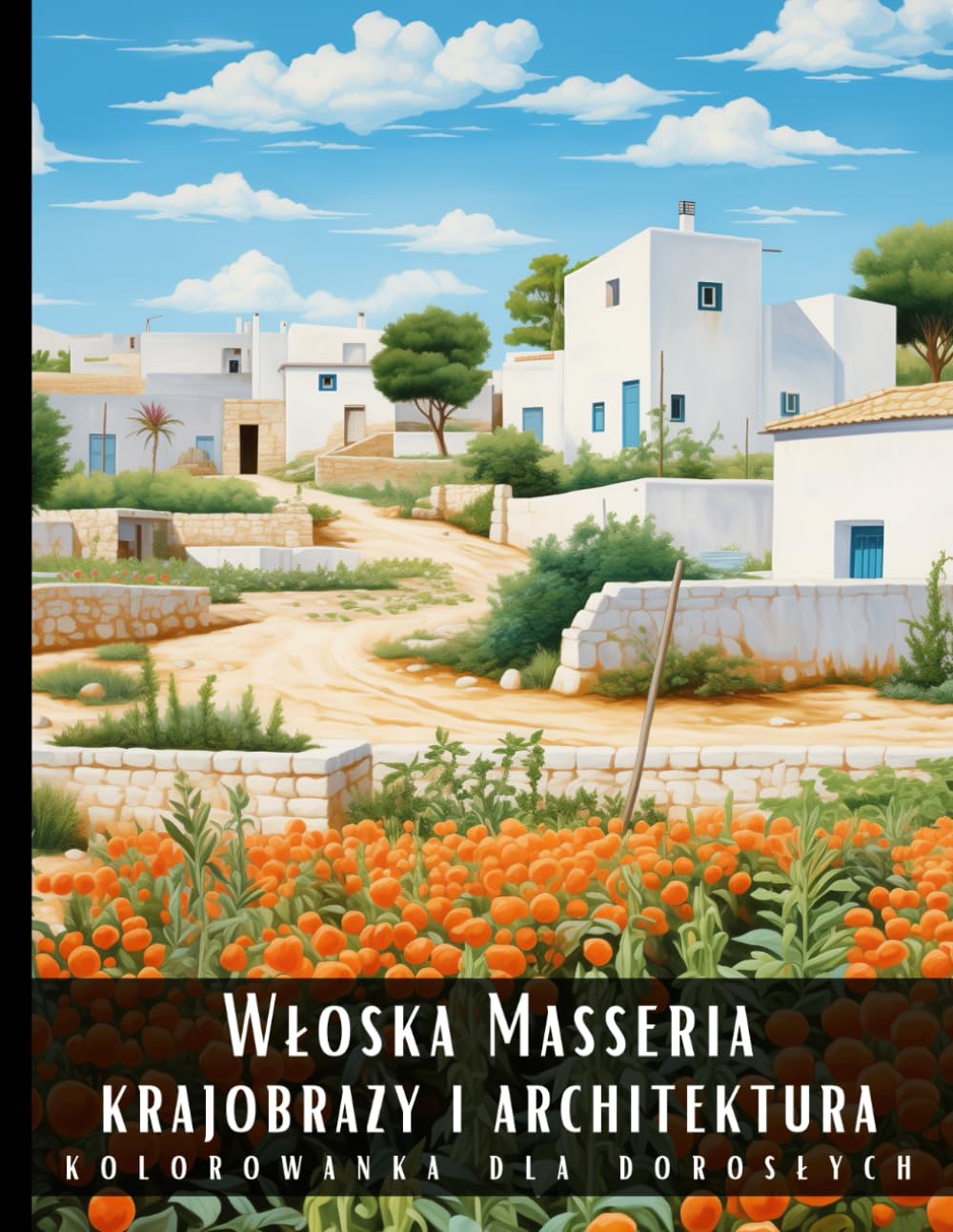 Kolorowanka Dla Dorosłych Włoska Masseria Krajobrazy i Architektura: Książka do Kolorowania dla Dorosłych Włoska Masseria: Antystresowa Relaksująca ... Budynki i Widoki Włoch - 50 Stron z Rysunkami