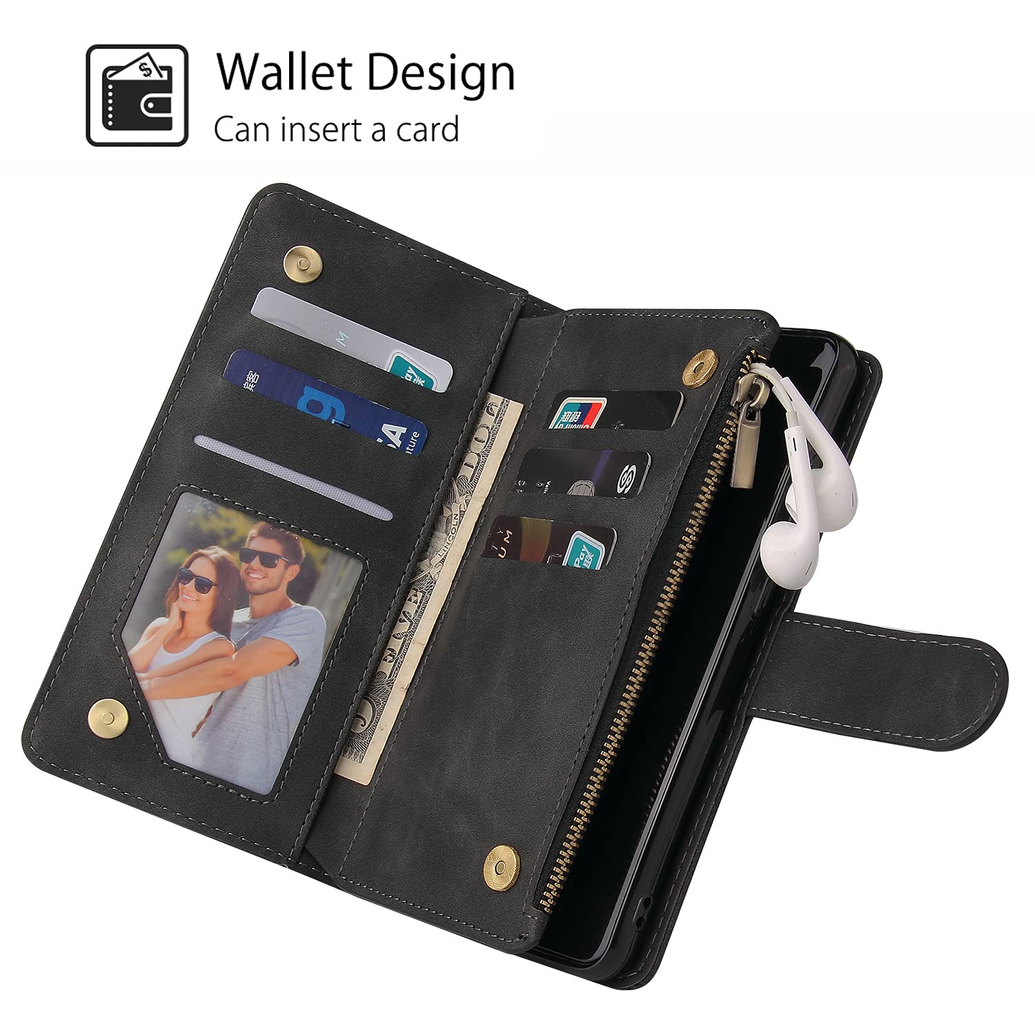 Cover Xiaomi Redmi Note 10 Pro Custodia Portafoglio Pelle PU Libro