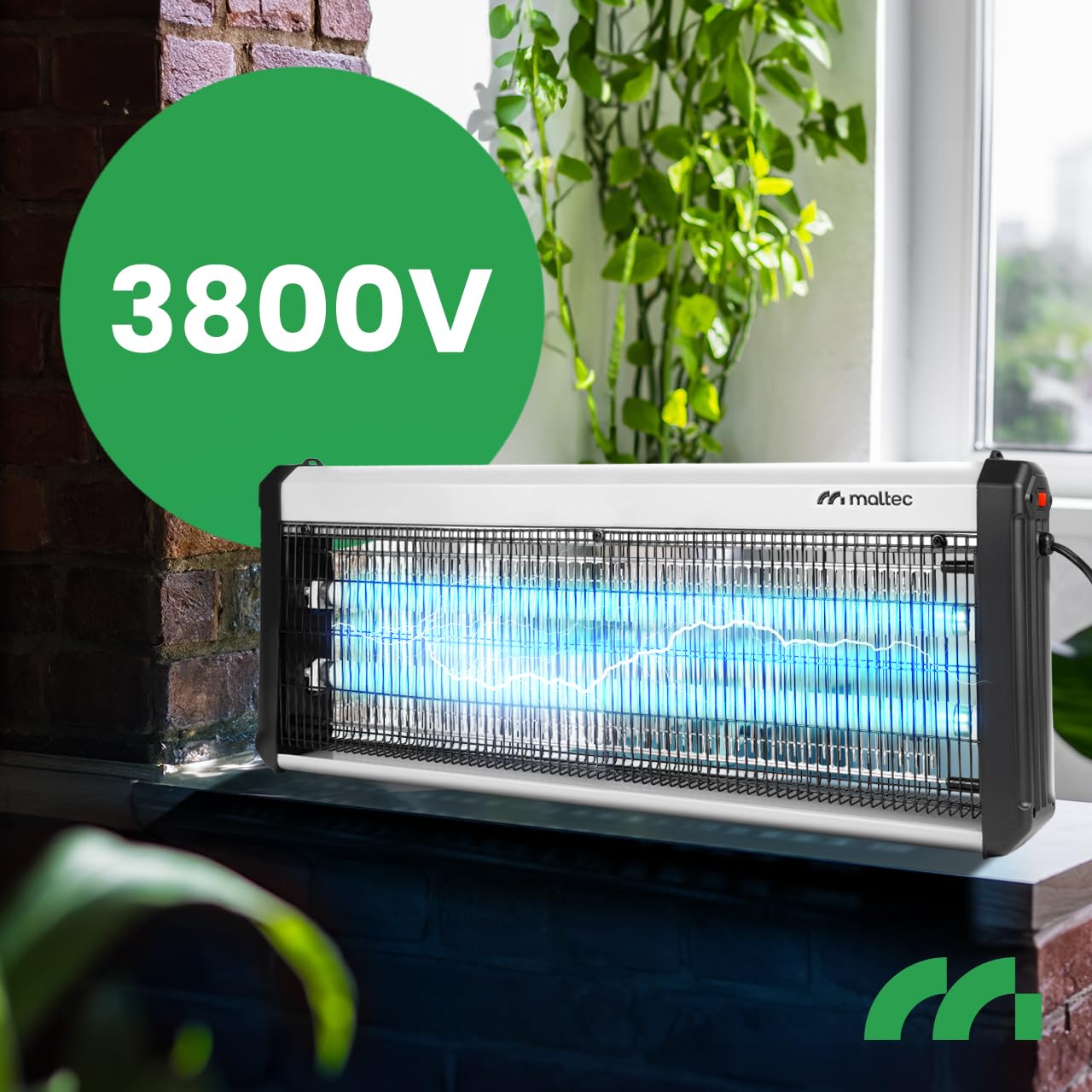 MalTec MasterKiller elektryczna pułapka na owady, 40 W, UV, lampa przeciw komarom