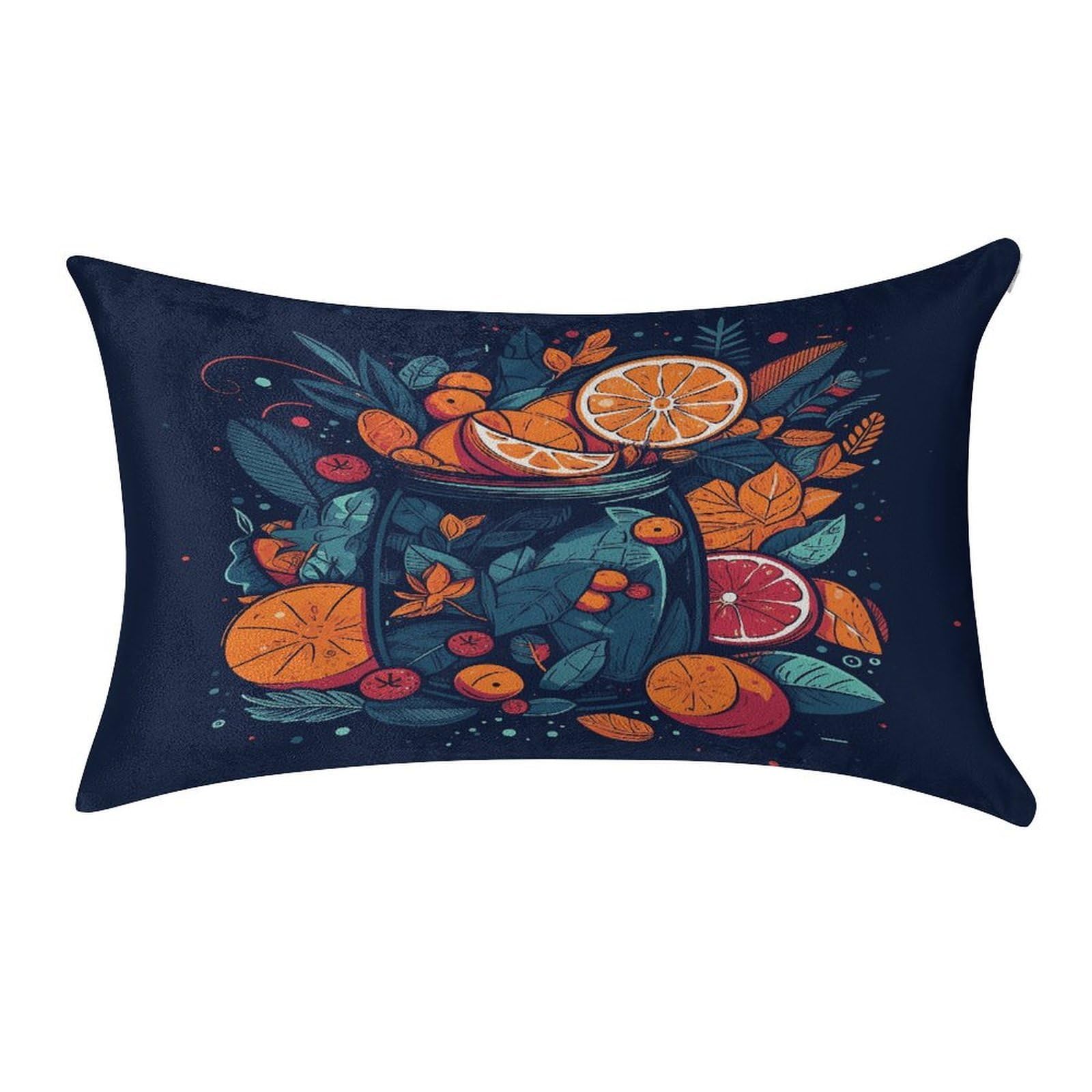 Btcowzrv Style Hand Drawn Fruit Pattern Pillow Cover Pillow Case Pillowcase