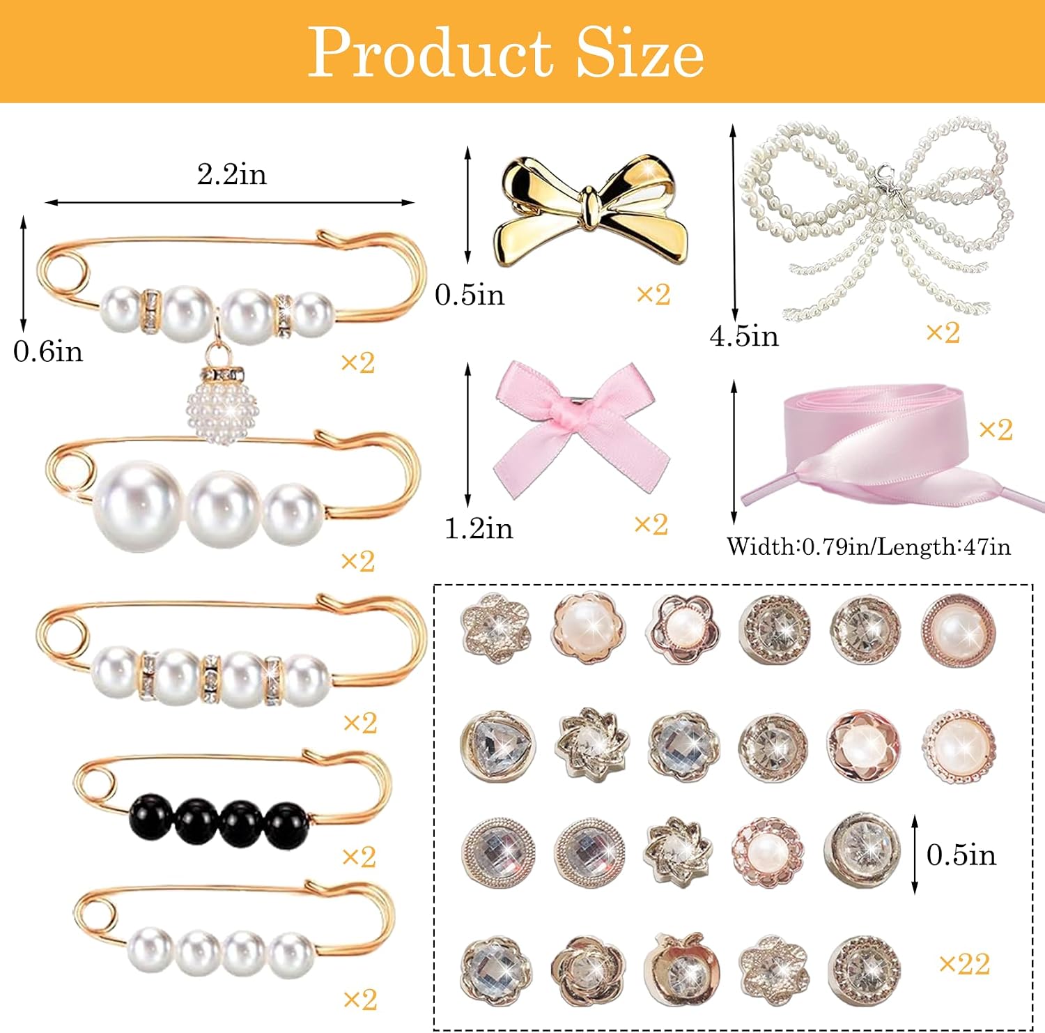 Shoe Charms for Sneakers, 42Pcs Ribbon Shoe Laces Women Shoelace Charms with Bows/Clips/Pins/Jewelry,Sock Shoe Decoration Charms,Shoe Jewelry for Sneakers,Hot Pink Shoe Accessories