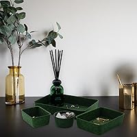 Vista 4 de Welaxy Bandejas organizadoras de cajones de lujo silenciosas, cajas divisorias de fieltro para almacenamiento de oficina, hogar, decoración