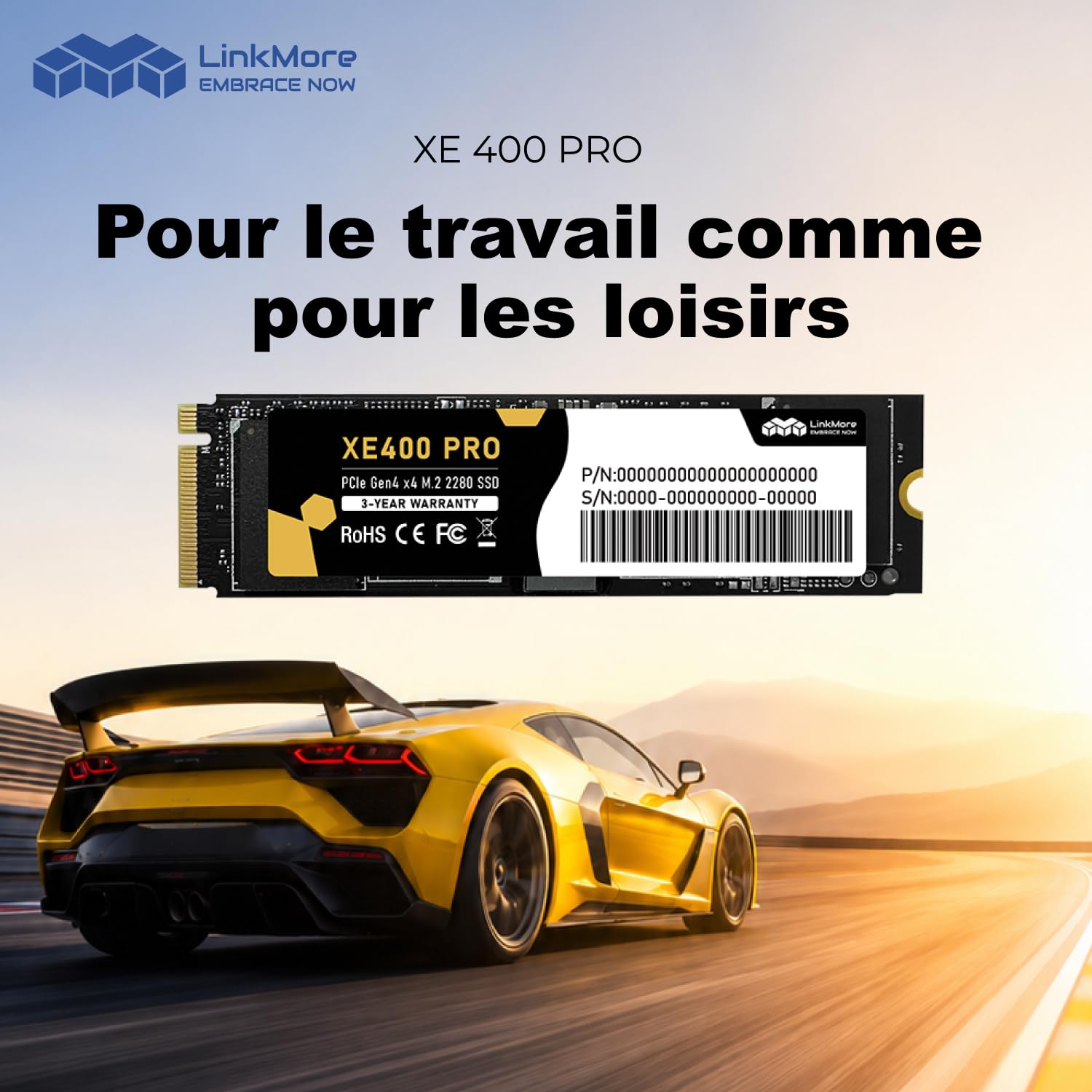 Amazon | LinkMore XE400 Pro 256GB M.2 2280 NVMe SSD PCIe Gen4 x4