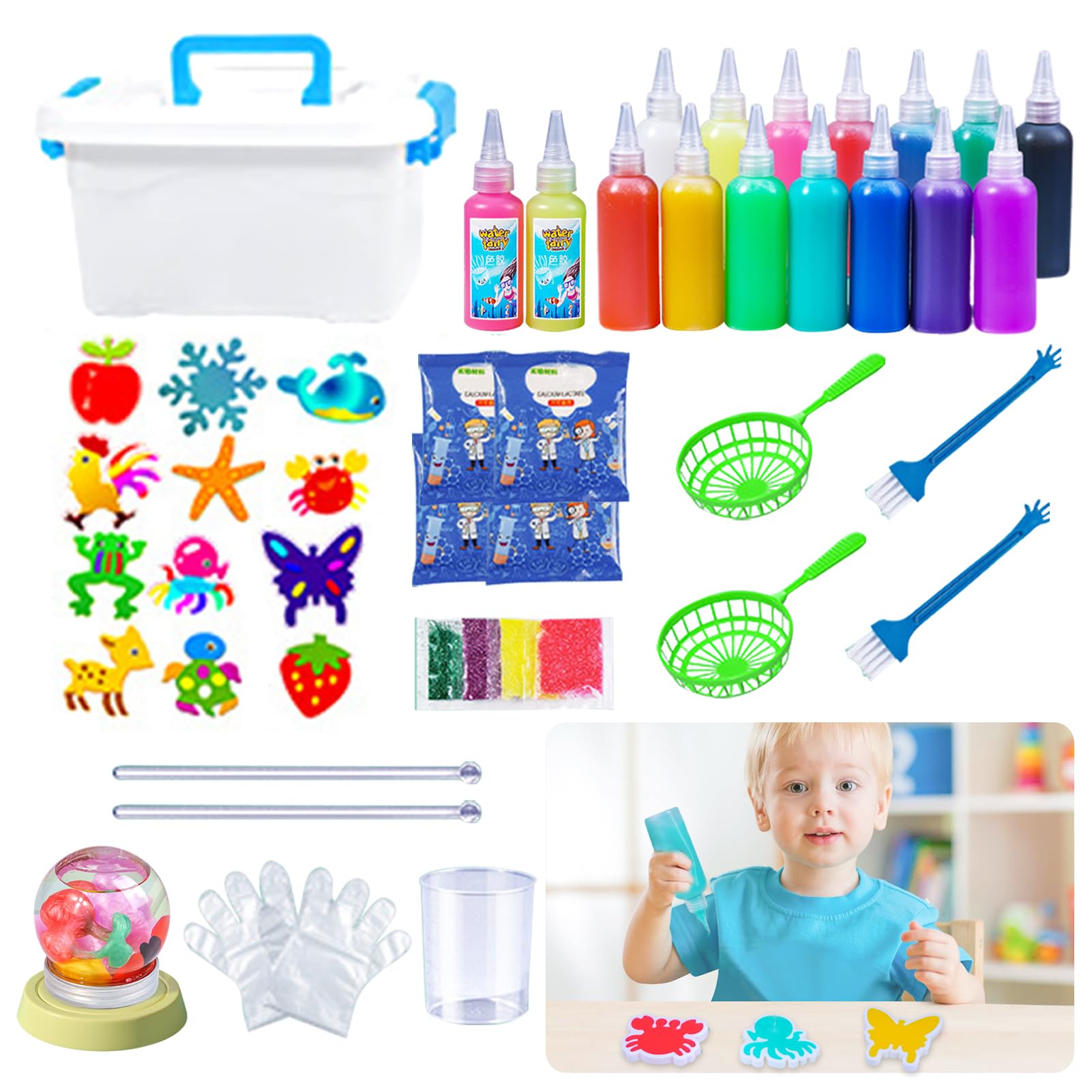 Aqua Gelz Jouet Club Set Aqua Gelz - Jouet Magique à Eau 3D - 22 Couleurs Et 16 Moules - Création D'Elfes D'Eau - Dès 3 Ans Poupee Corolle