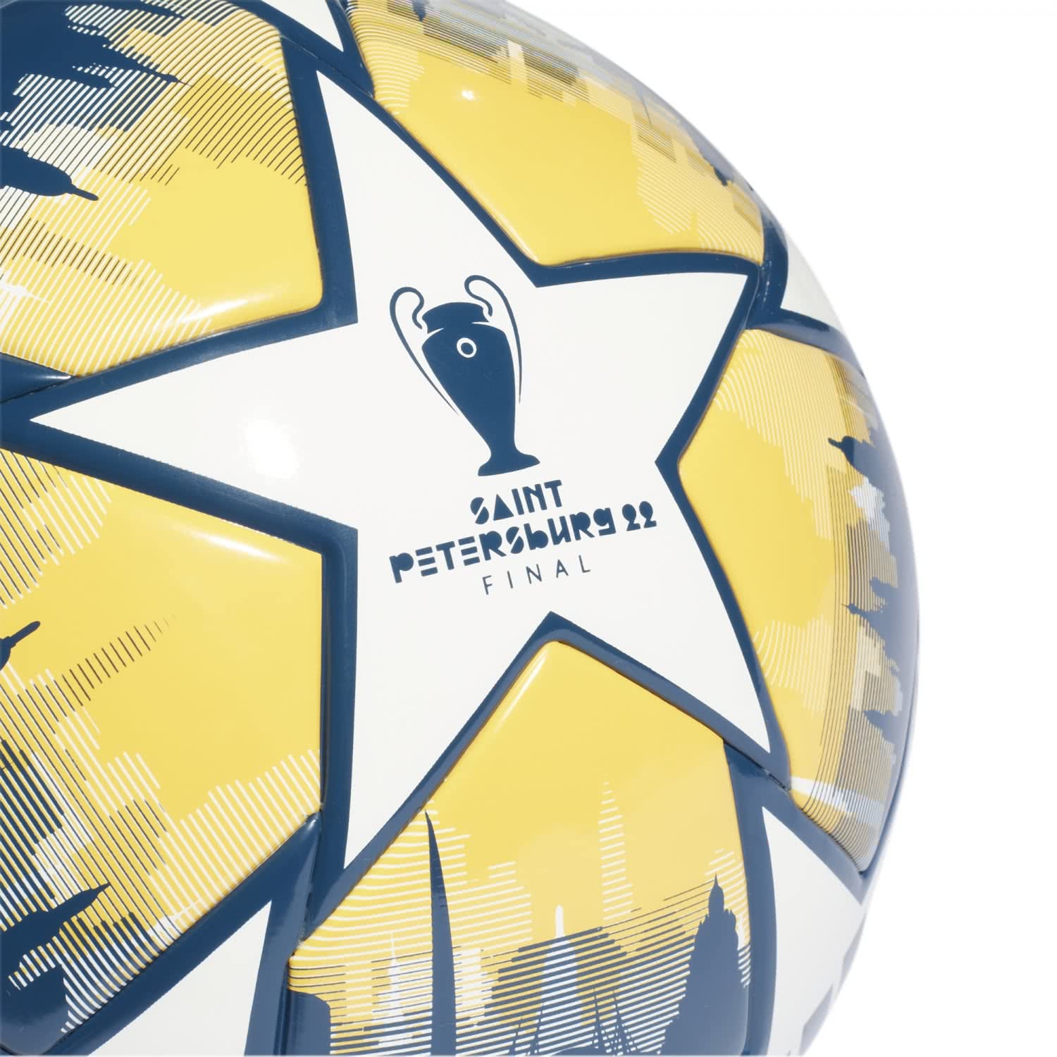 adidas UCL Finale Club J290 St. Petersburg Ball HD7862, Unisex footballs, white, 5 EU