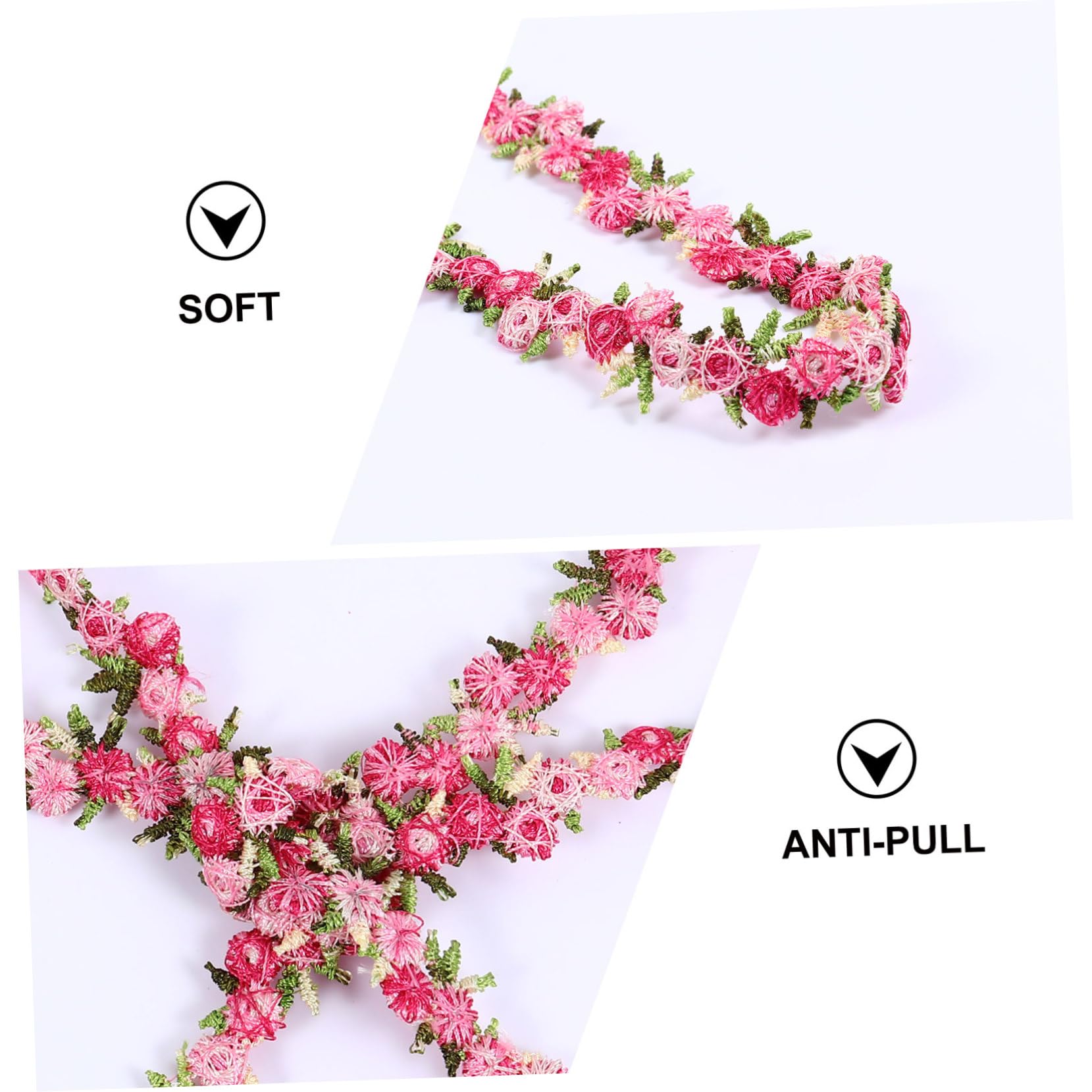 Operitacx 4stücke Spitzenborte Für Hochzeiten Blumen Haarschmuck Roter Für Bastelprojekte Verzierung Für Kleider Und Dekorationen
