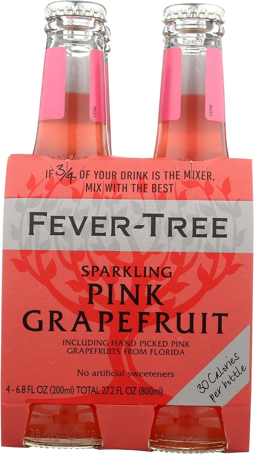 Italian Gourmet Bundle Fever Tree 48 x 200 ml Boisson Pétillante Pink Grapefruit Premium Mixer Pamplemousse Rose Bouteilles Verre Apéritif Mocktail Cocktail Fraîcheur Intense + Italian Gourmet Polpa