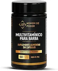 Multivitamínico Para Barba Homem De Poder Crescimento Dos Fios