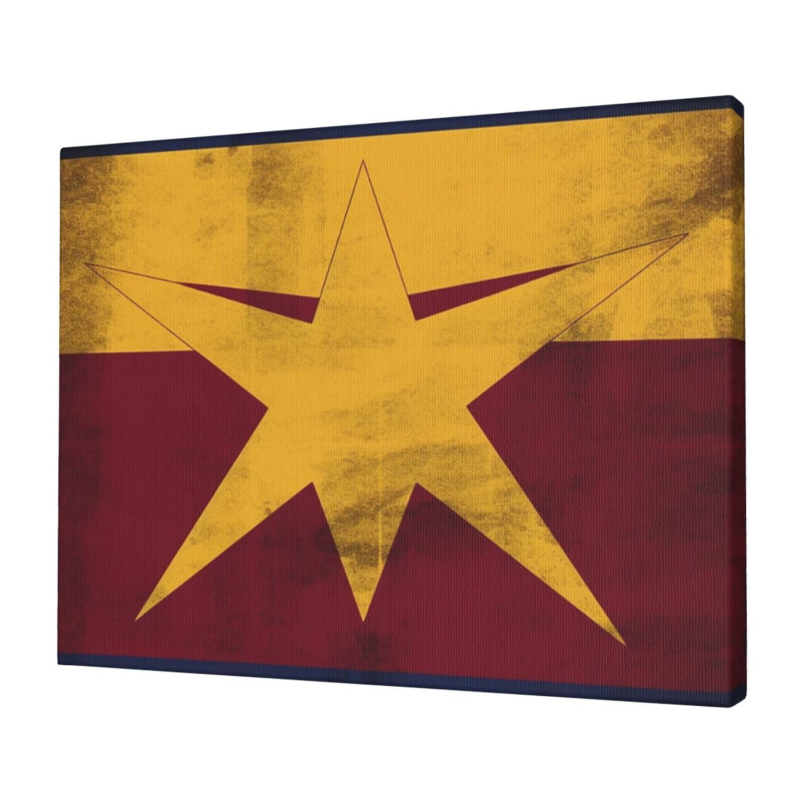 FodPand Canvas Wall Art for Living Room Wall Decor 12"x16" Modern Artwork Painting Pictures Hanging Canvas Prints Arizona Flag Aesthetic Wall Art for Bedroom Bathroom Office Wallart Decor