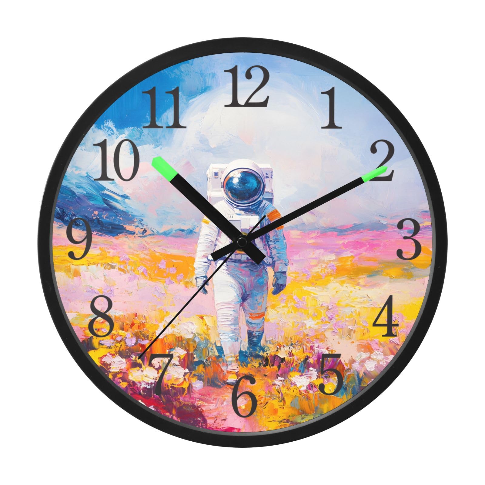 Horloge murale silencieuse à piles 30 cm décorative sans tic-tac