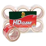 Duck 0007496 Heavy-Duty Carton Packaging Tape, 3-Inch x 55yds, Clear, 6/Pack – view 1