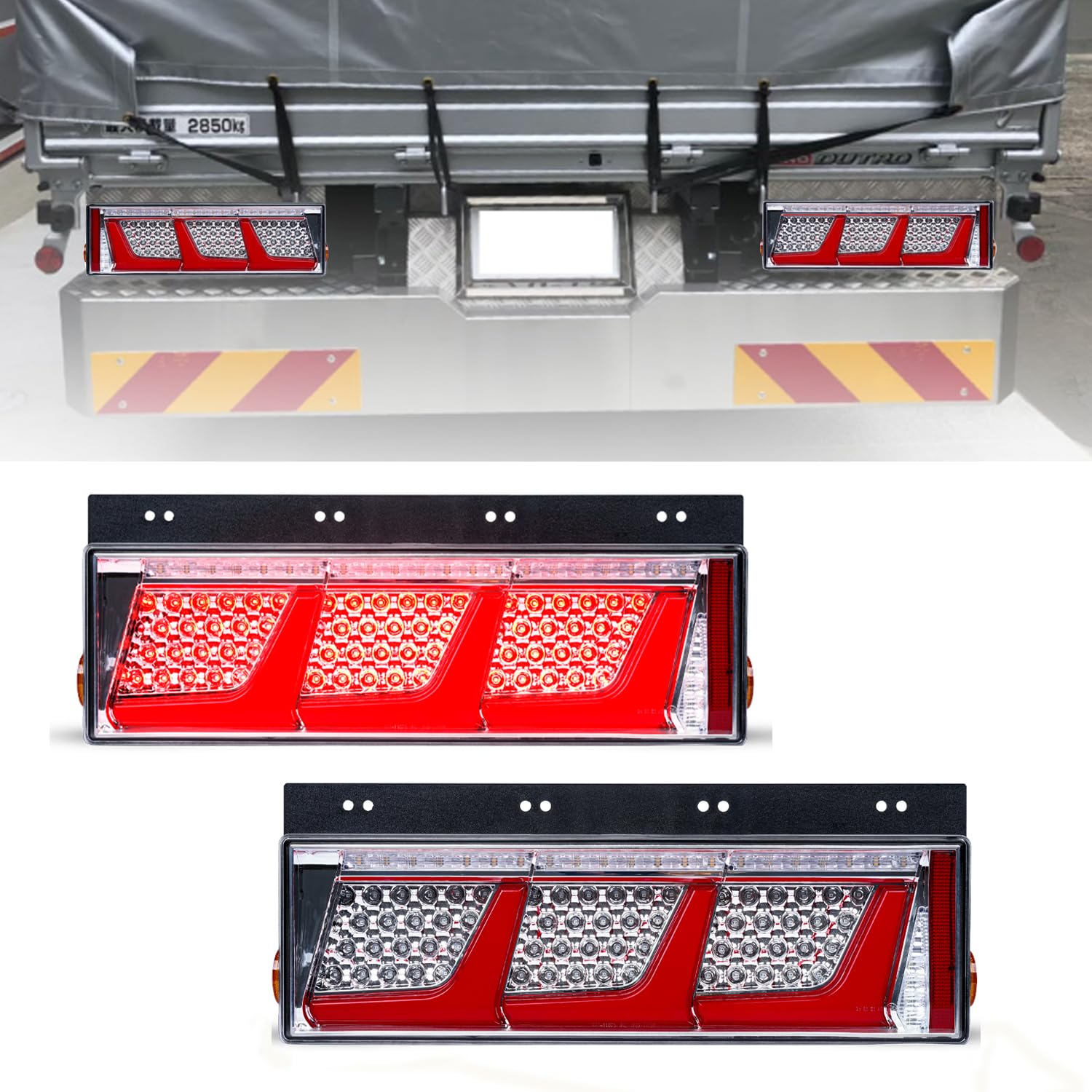 Amazon | Culonトラックテールランプ24v led トラックテールランプ12V
