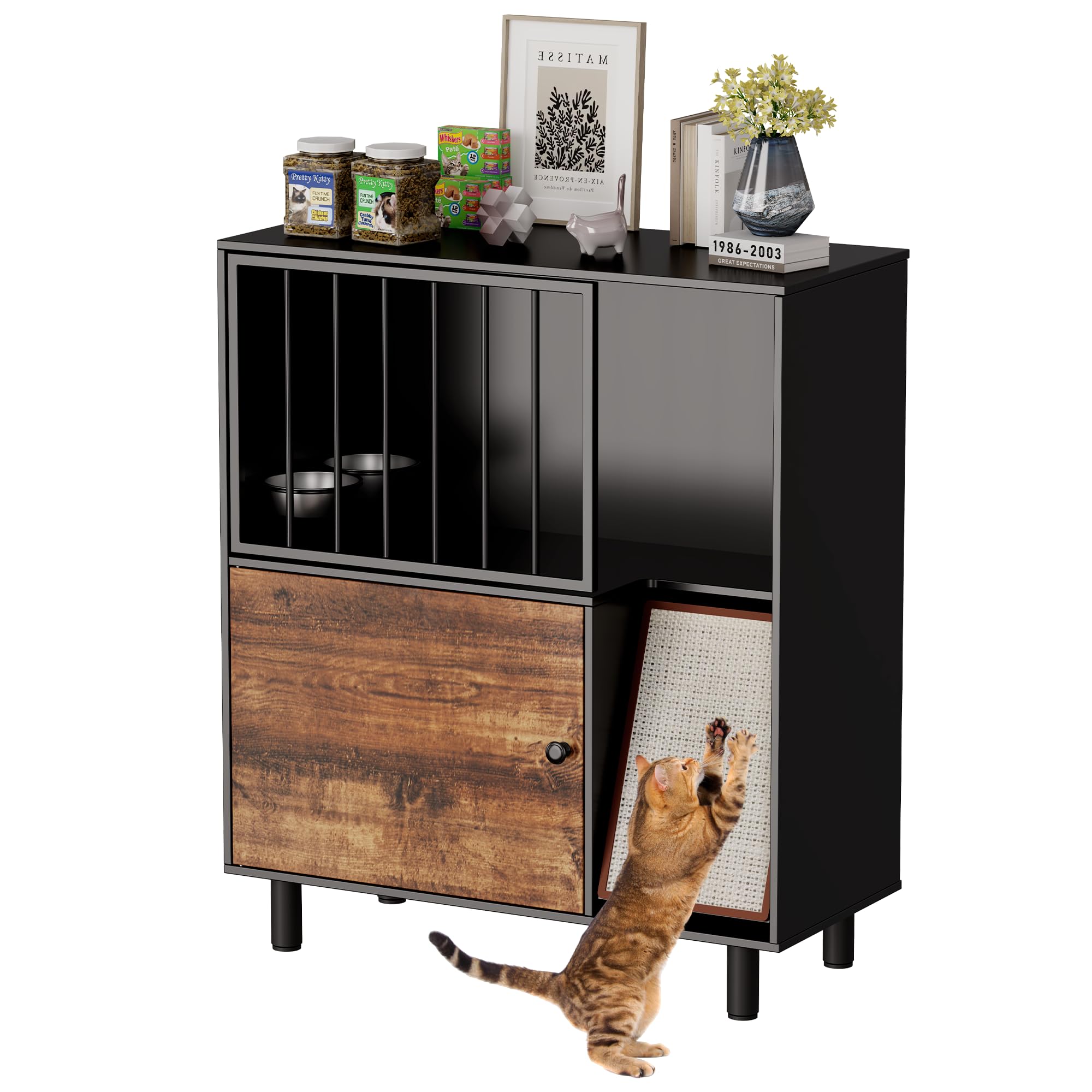 Amazon.com: Qiaoxuan Dog Proof Cat Feeding Station, Cat Feeding