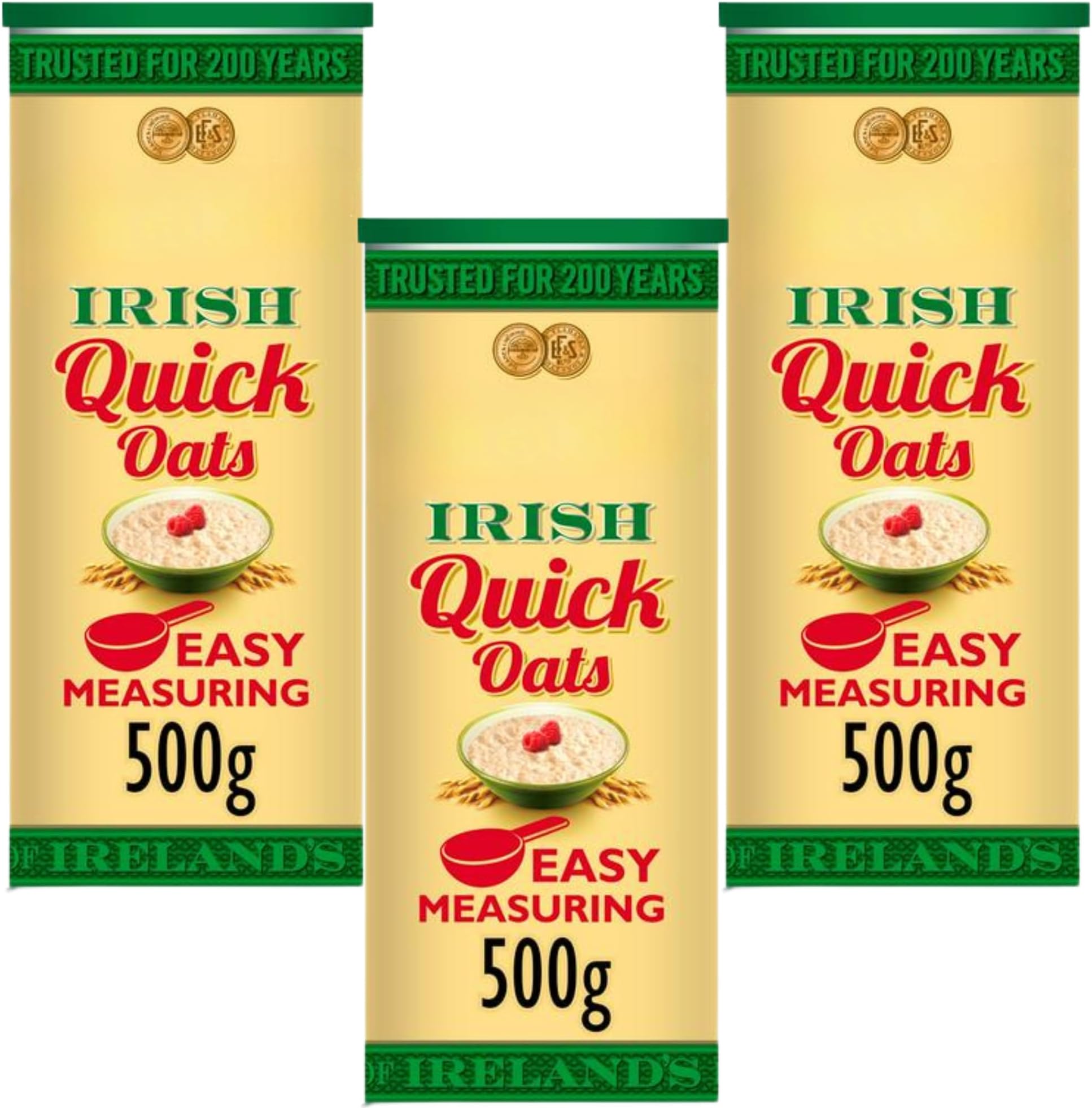 Breakfast Oats Bundle with Flahavan's Irish Quick Oats 500g (3 Pack)