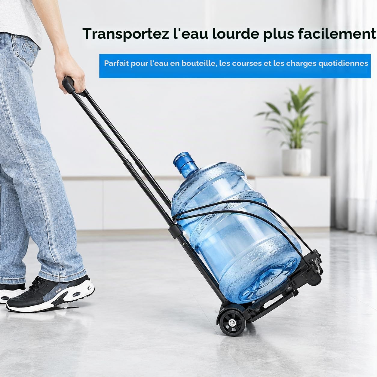 Diable Pliable de 35 kg - Diable Robuste Multifonction - Chariot à Bagages Portable pour Voyage, Voiture, Bureau, Chariot Pliable