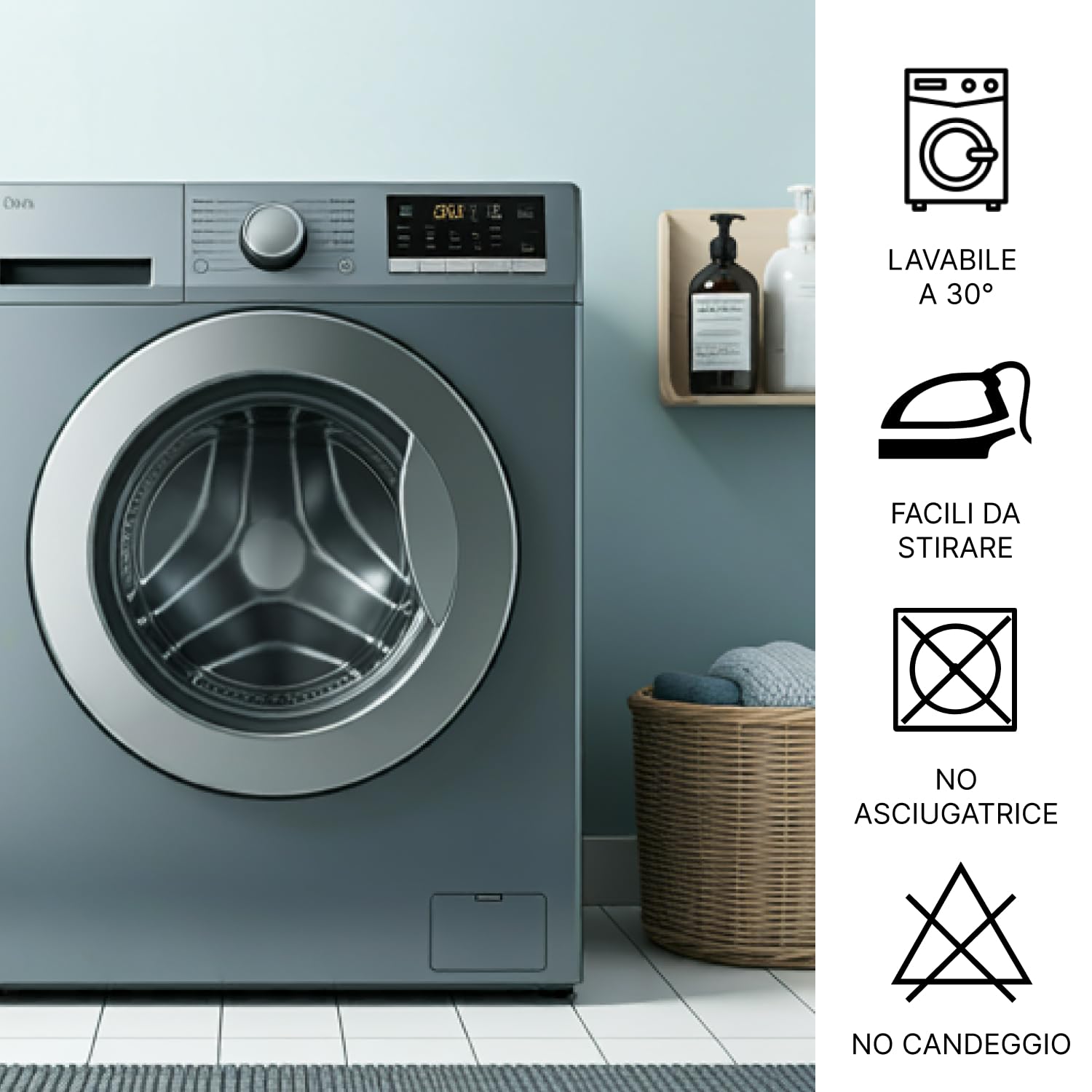 Domus&Trend - Tende per Interni Casa Hotel Uffici Scuole Ignifughe Filtranti 1 Pannello 150x320, Tende Camera da Letto, Cucina, Soggiorno Moderne a Anelli, Tenda Antifiamma 100% Made in Italy, 1 Pezzo