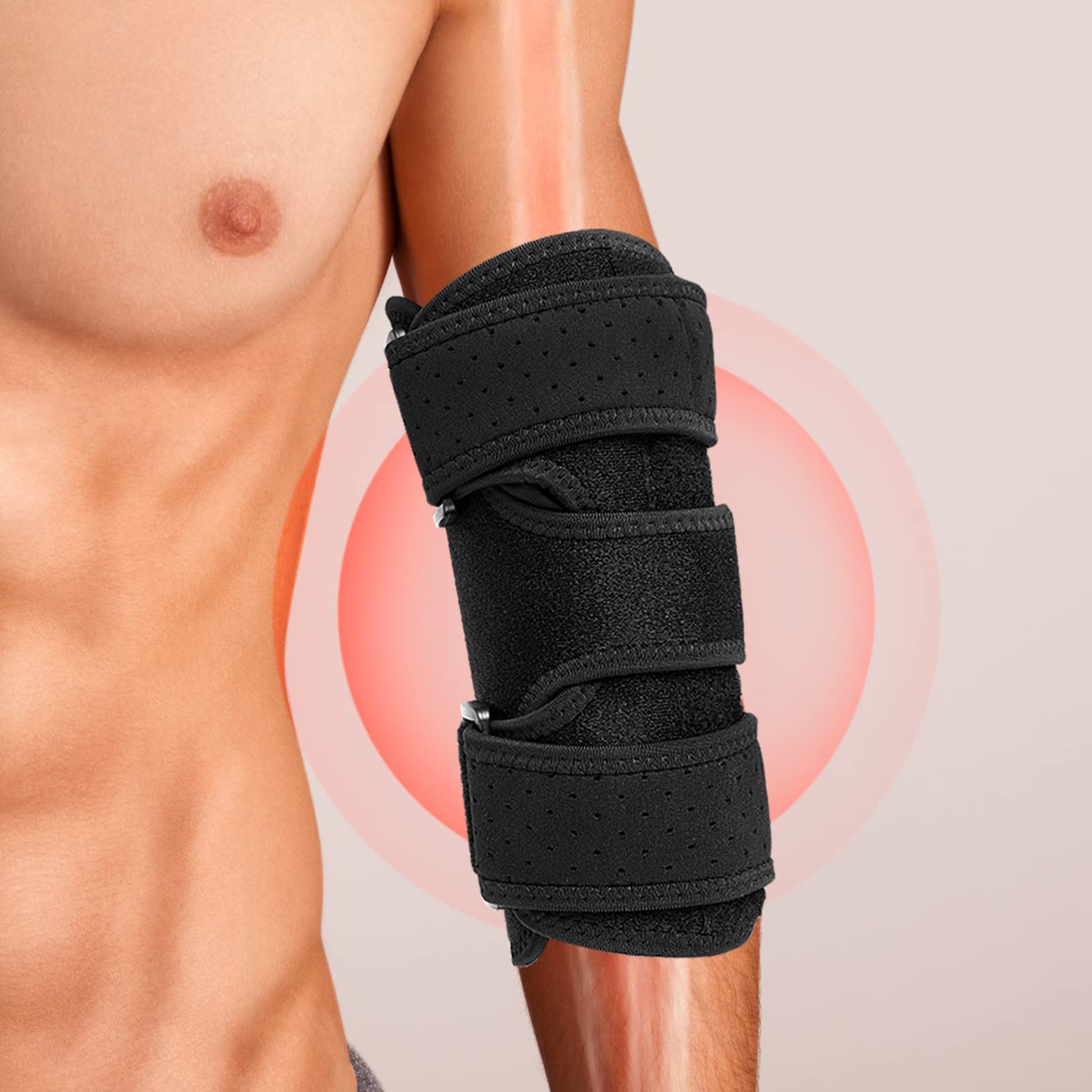 Elbow Brace for Comfortable Night Sleep Elbow Support, Adjustable Elbow