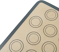 Vista 8 de Alfombrilla de silicona para hornear macarrones, revestimiento de silicona antiadherente para hornear sartenes y rolling, macarrón, pasteleríagalleta