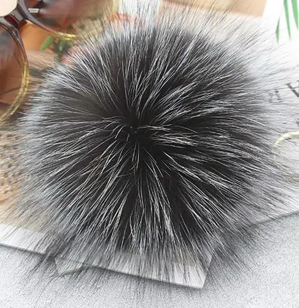 LUAND Pompons En Vraie Fourrure De Renard Naturelle, Boule De
