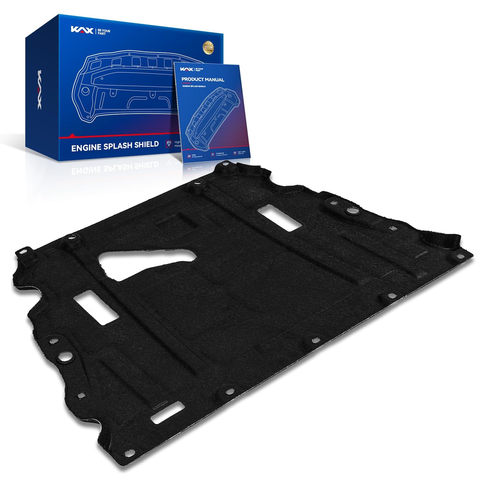 KAX Engine Splash Shield fit for 2019-2023 Lincoln Nautilus 2.0L FWD, 1Pc