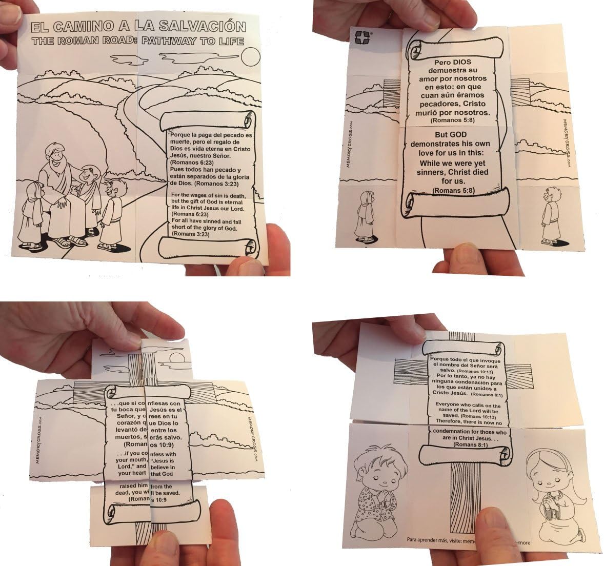 Gospel Tracts for Children: Roman Road Spanish and English #30104