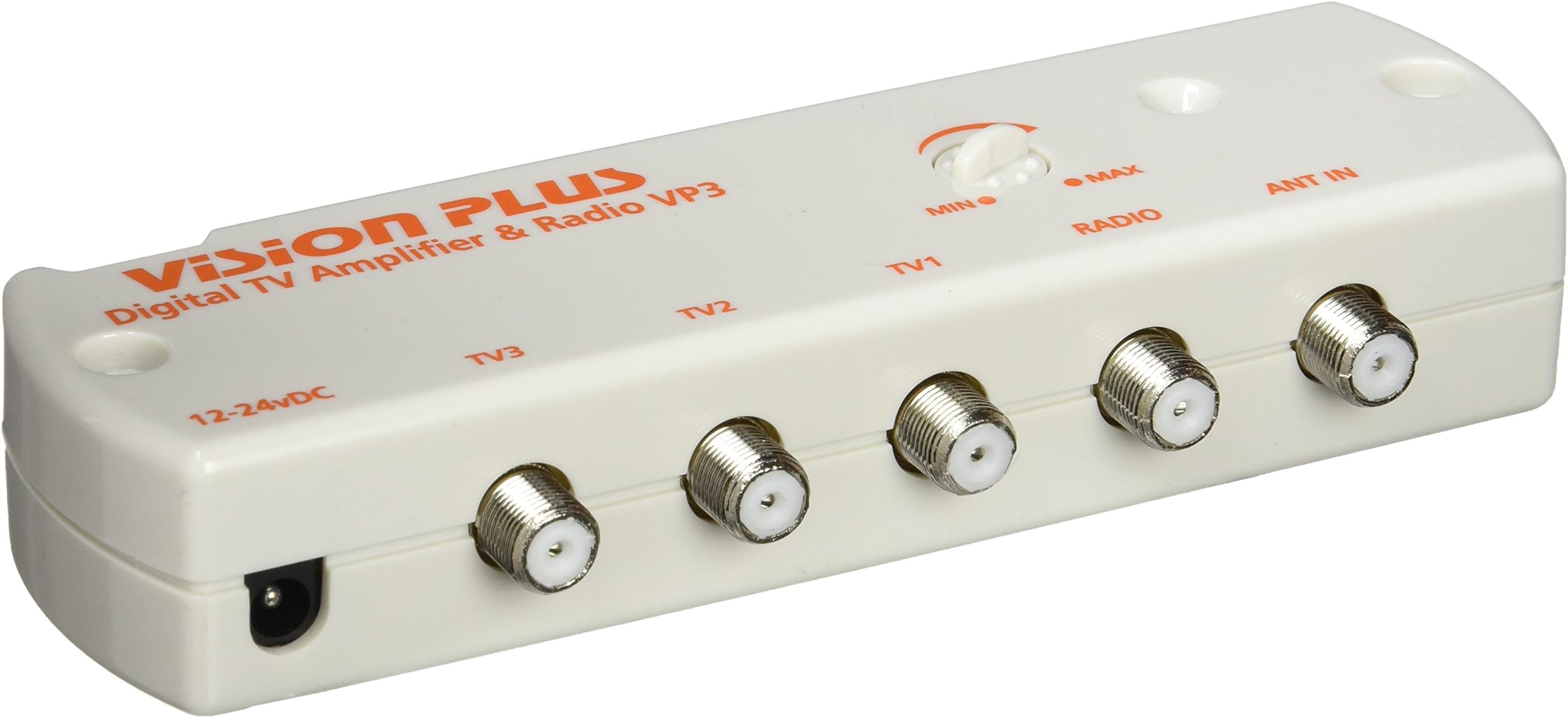 Vision Plus VP3 12v 3 outlet DAB/FM Radio Amplifier Signal Distribution Booster with Variable Gain Ideal for Caravan, Motorhome, and Boats etc.
