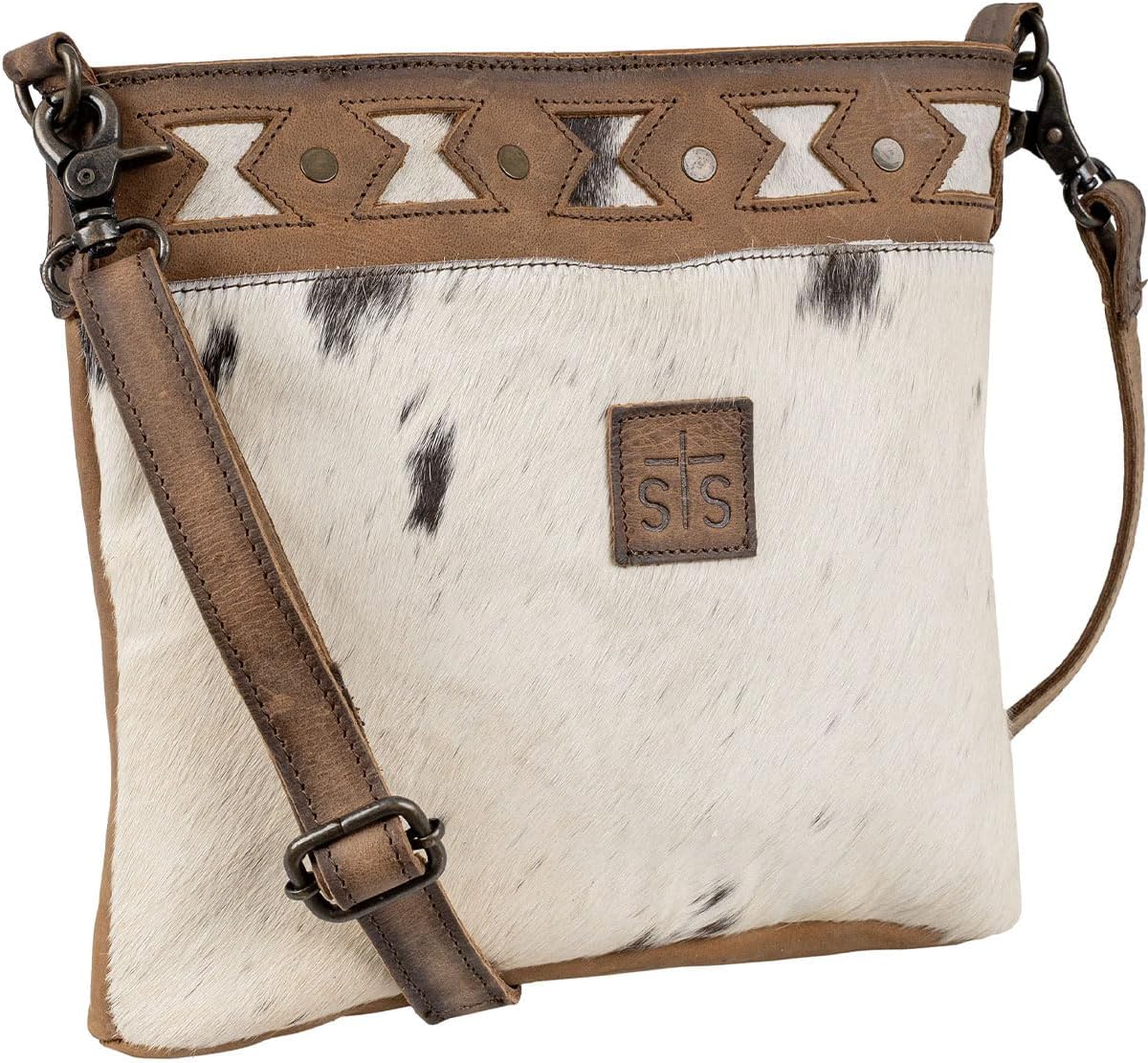 STS Ranchwear Womens Roswell Vivian Tan Cowhide Crossbody Bag