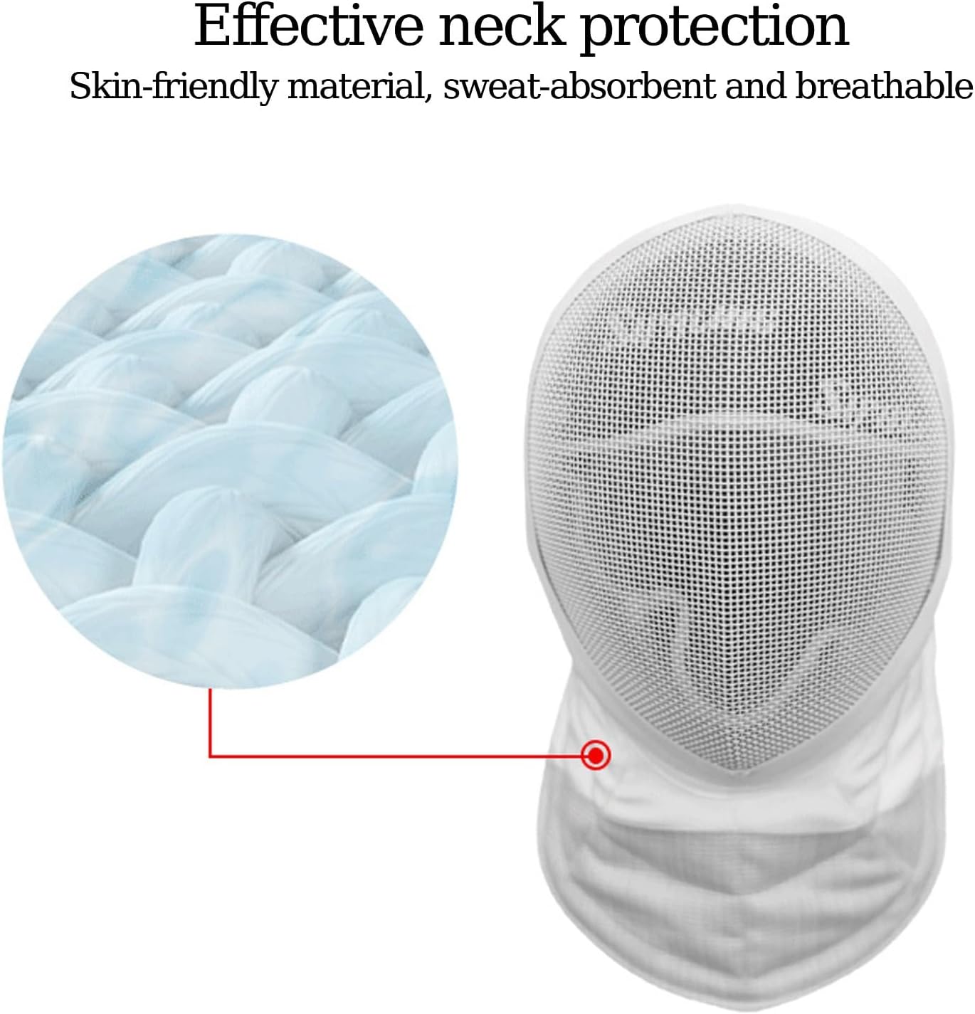 Fencing Foil Mask Fencing Face Protection 900 N, Comfortable Fencing Protective Gear with Padded Bib - Fencing Protective Helmet(Pink,S-Medium)