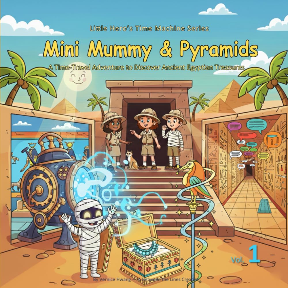 Mini Mummy & Pyramids: A Time-Travel Adventure to Discover Ancient Egyptian Treasures (Little Hero’s Time Machine Series)