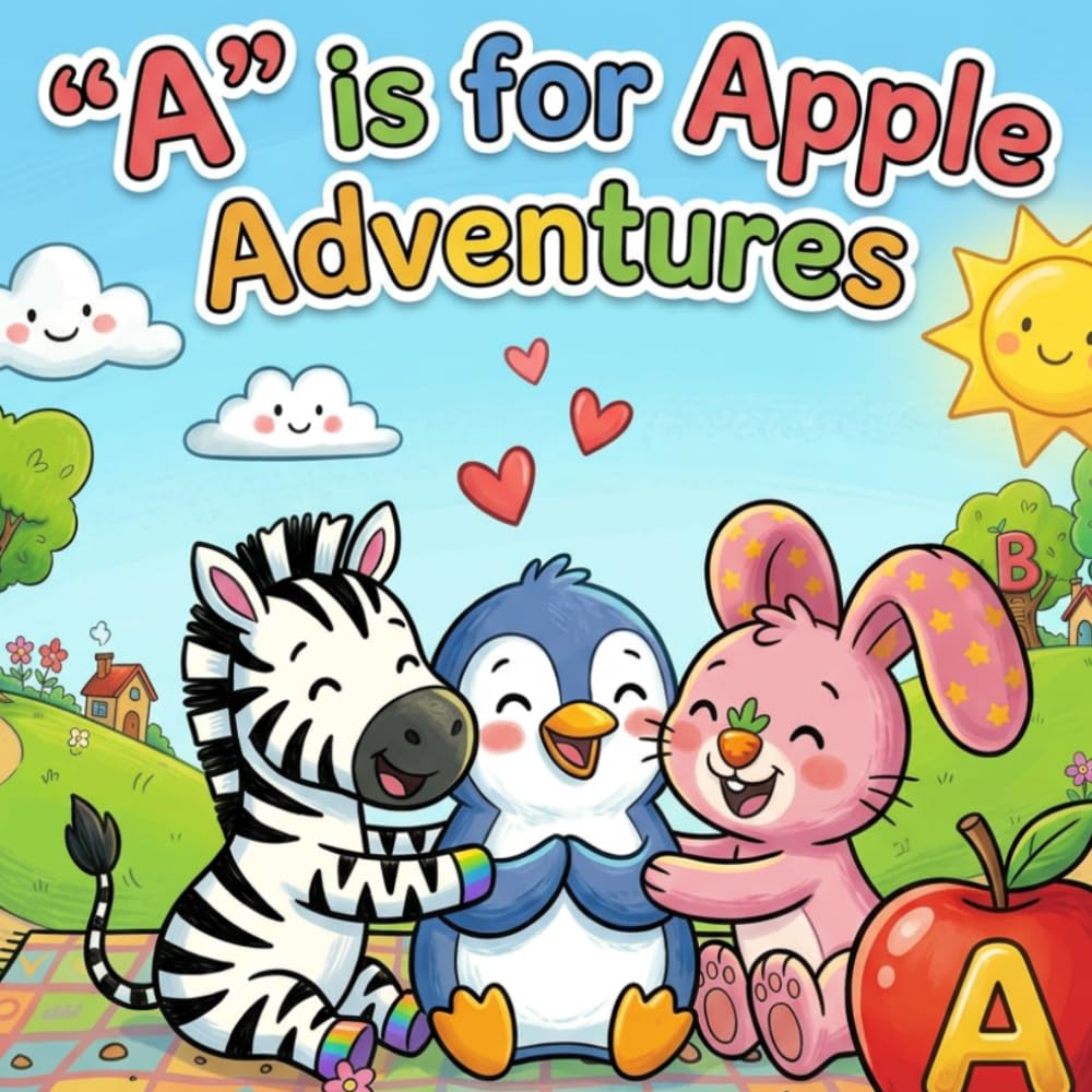 A is for Apple Adventures: Alphabet Island Adventures: A Fun ABC Learning Book for Kids Ages 2 - 5