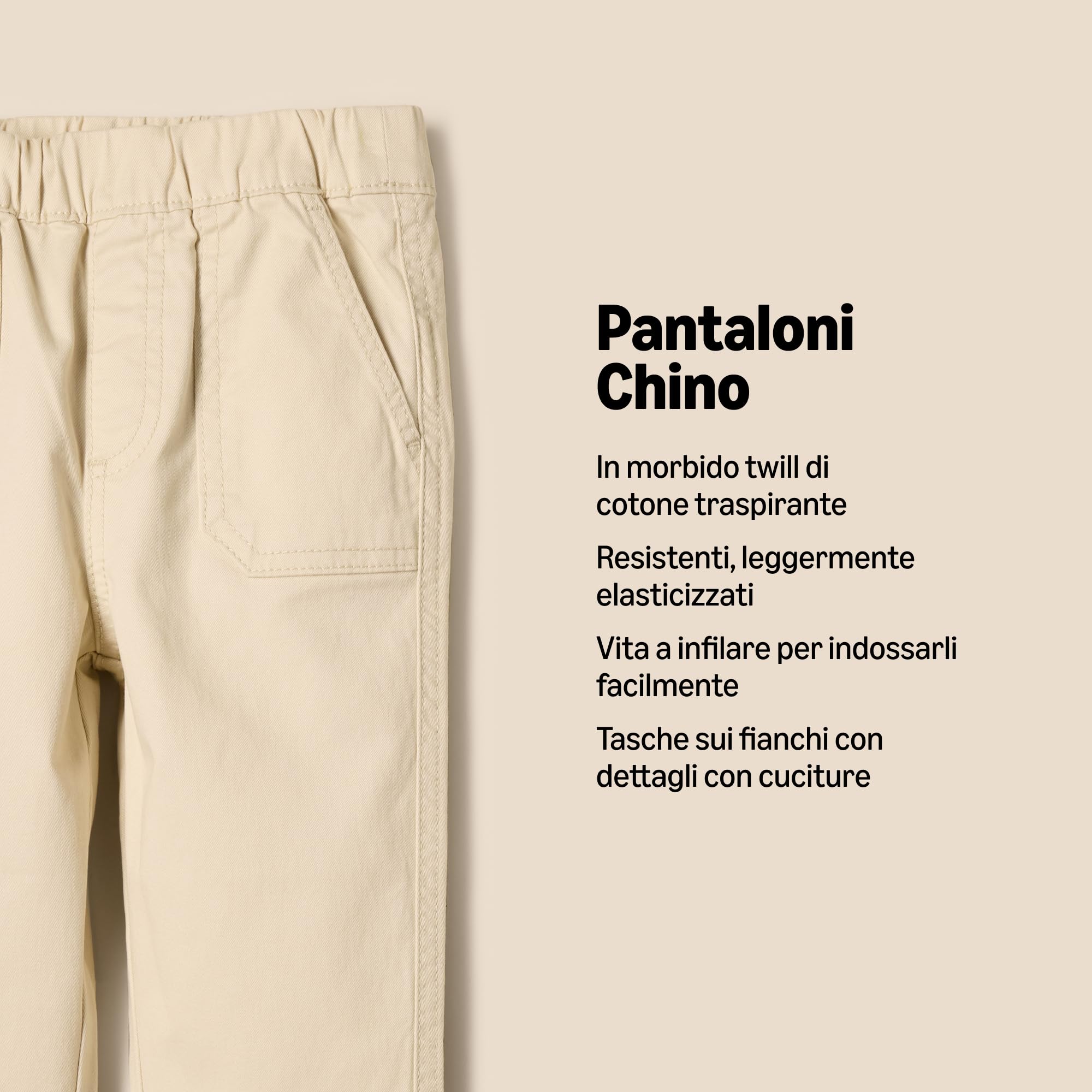 Amazon Essentials x Sofia Grainge Pantaloni Chino Elasticizzati Bimbo e Bambino