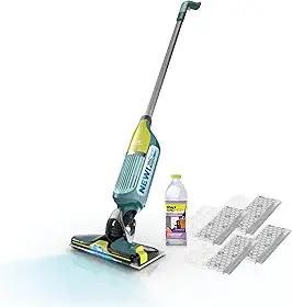 Shark Aspirador de piso rígido sem fio VACMOP Reveal, esfregão a vácuo e spray, 4 almofadas descartáveis, solução de limpeza multisuperfície para animais de estimação de 350 ml, VM401