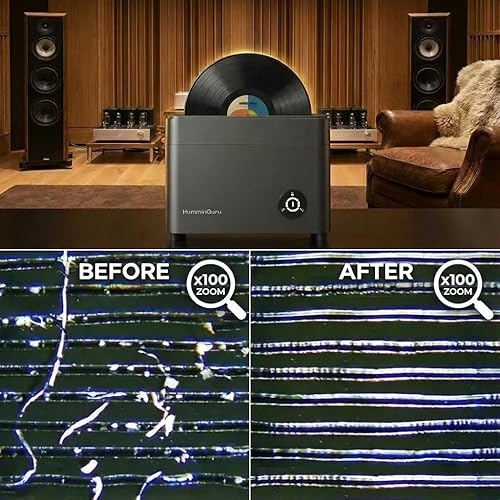 Vista 18 de Limpiador ultrasónico de discos de vinilo, máquina de limpieza ultrasónica de discos de vinilo de 40 kHz con secado automático, kit de limpieza