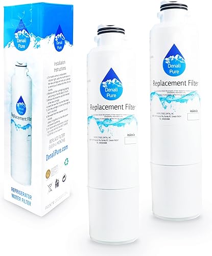 Paquete de 2 filtros de agua de repuesto para refrigerador Samsung RFG293HABP, compatible con Samsung DA29-00020B, DA29-00020A, cartucho de filtro