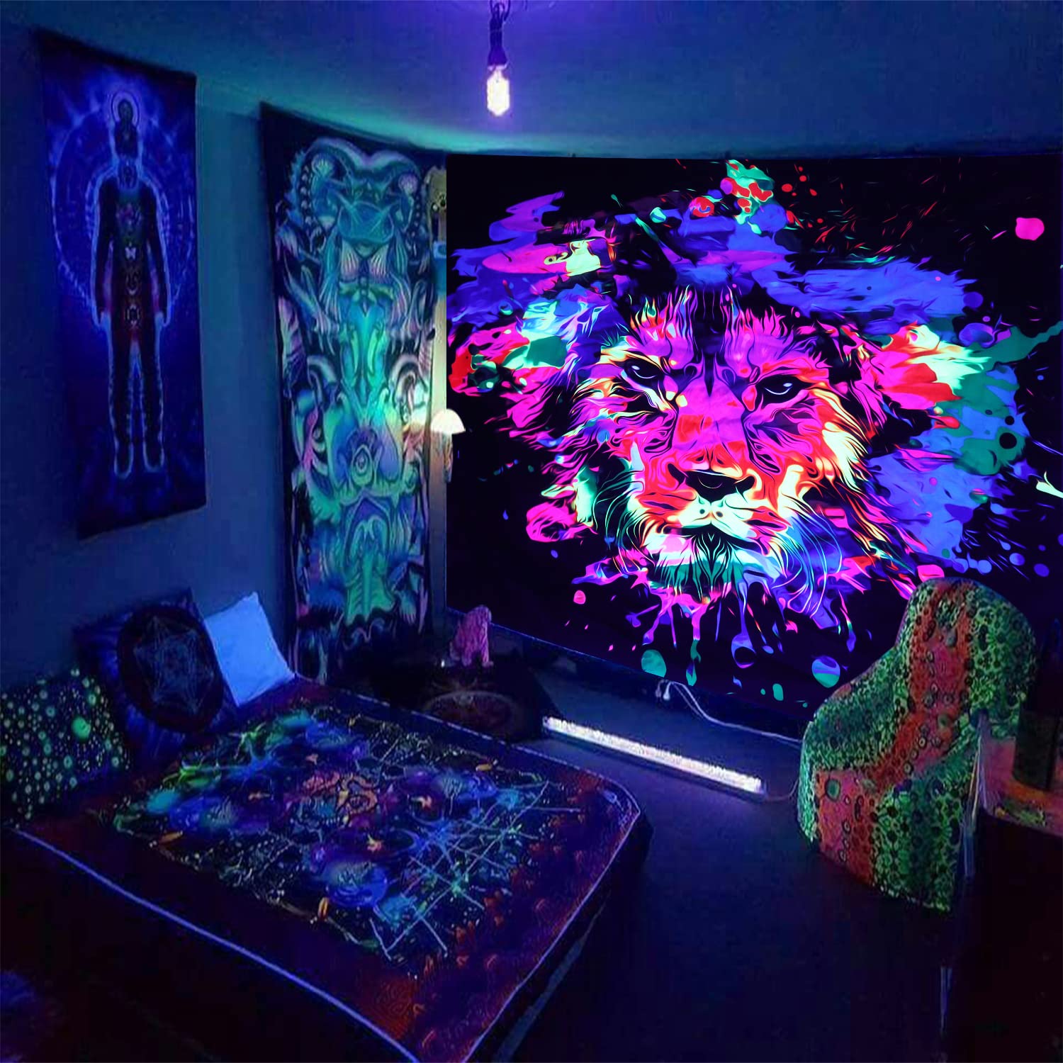 Galoker Tapisserie Murale à Suspendre Avec Motif D'extraterrestre à La