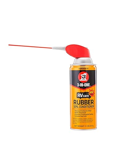Miniatura 3 de 3-IN-ONE RVcare - Lubricante de silicona deslizante con spray de popote inteligente de 2 vías, 11 onzas y acondicionador de sello de goma RVcare con