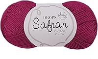 Vista 16 de Drops Safran - Hilo de algodón 100% egipcio para tejer y hacer ganchillo, peso deportivo, 2, fino, 5 capas, 1.8 onzas, 175 yardas (68 café)