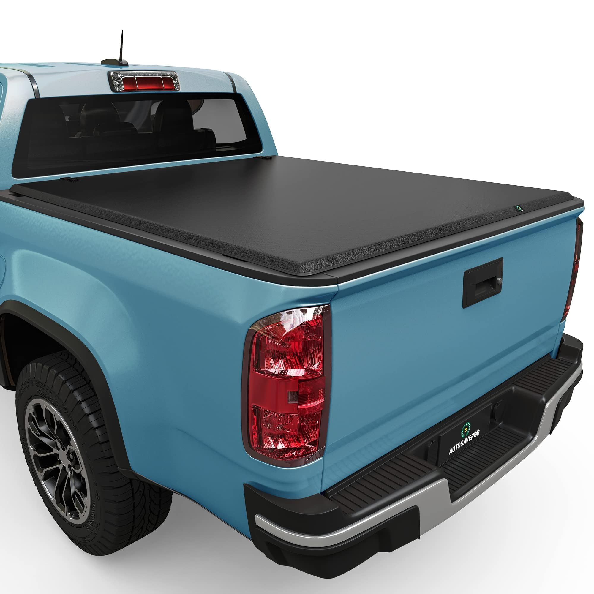 Amazon.com: AUTOSAVER88 Soft Tri fold Truck Bed Tonneau Cover