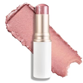 hince True Dimension Radiance Balm Korean Glass Skin Highlighter, with Squalane & Safflower Oil | Cream Blush, Eyeshadow & Lip Glow in One | Dewy Glass Skin Finish, No Parabens, 10g BITTER ROSE