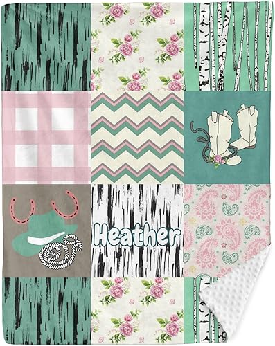 Miniatura 122 de Manta de bebé personalizada, monograma rosa, lindo elefante personalizado, mantas de 30 x 40 pulgadas para bebé, niño y niña con nombre, baby Opción