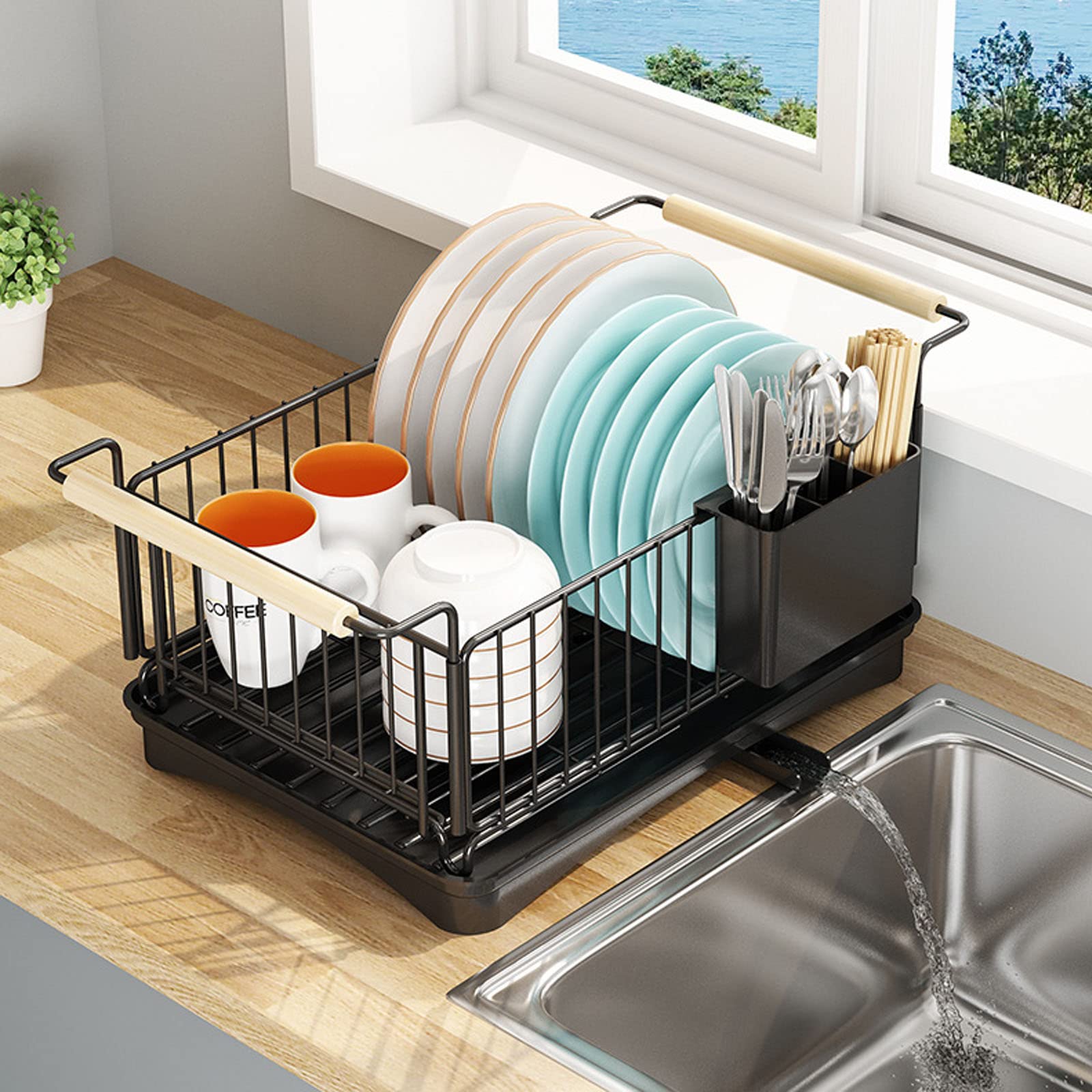 Escurridor De Platos,Escurre Platos,Escurridor Fregadero,Cocina Escurridor Platos Fregadero Escurreplatos,Escurridor Platos Metal Encimera,Escurreplatos Sobre Fregadero,Escurridor De Platos Y Vasos