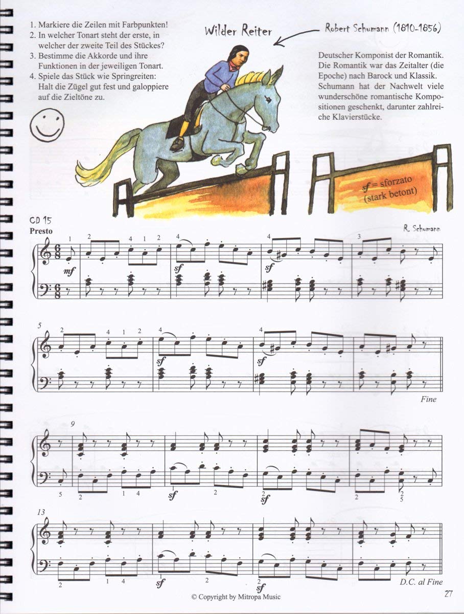 Tastenzauberei 2 Klavierschule - Mit CD & Notenblock Für Kinder