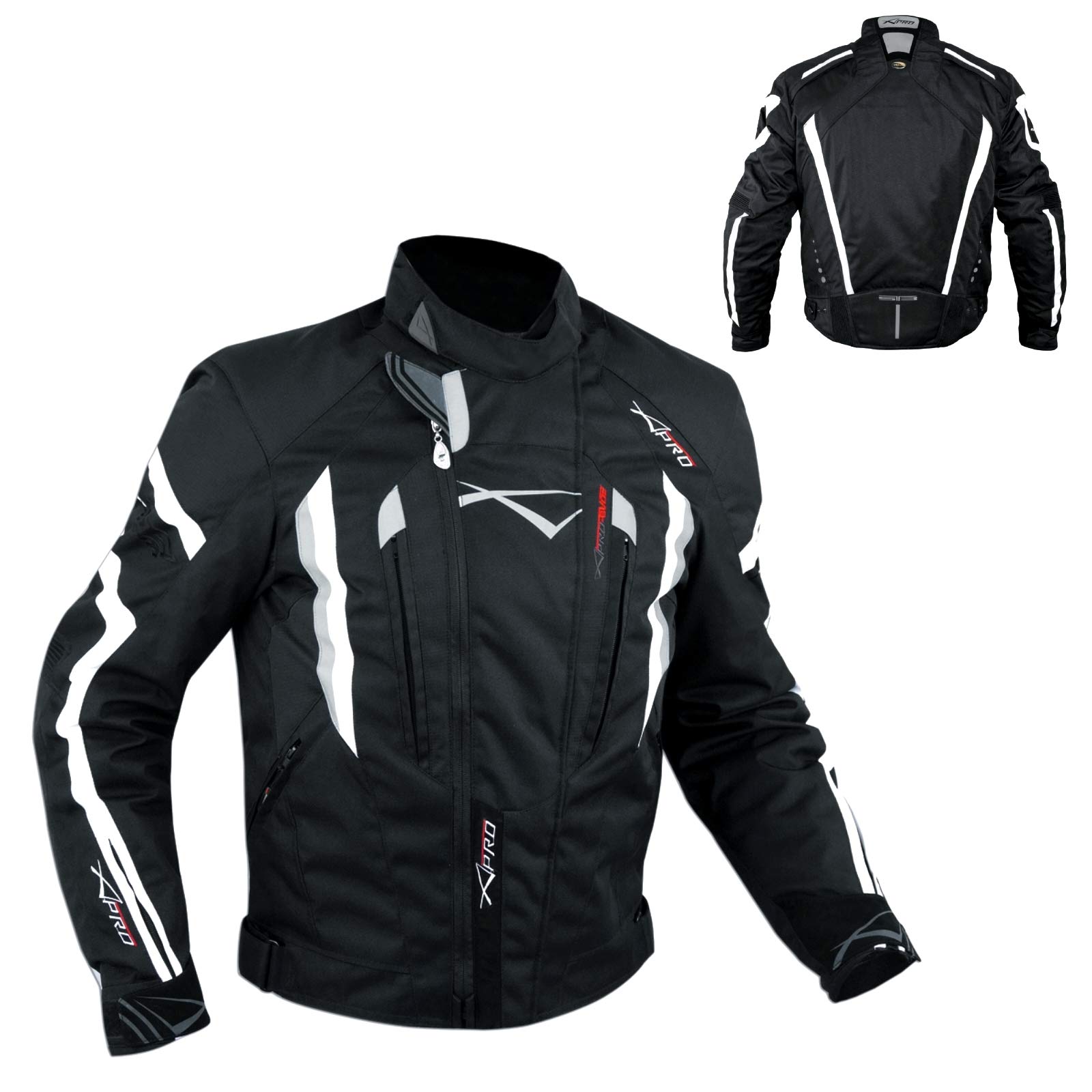 A-pro Tissu Blouson Etanche Respirant Thermique Hivernal Protections CE Homologuées