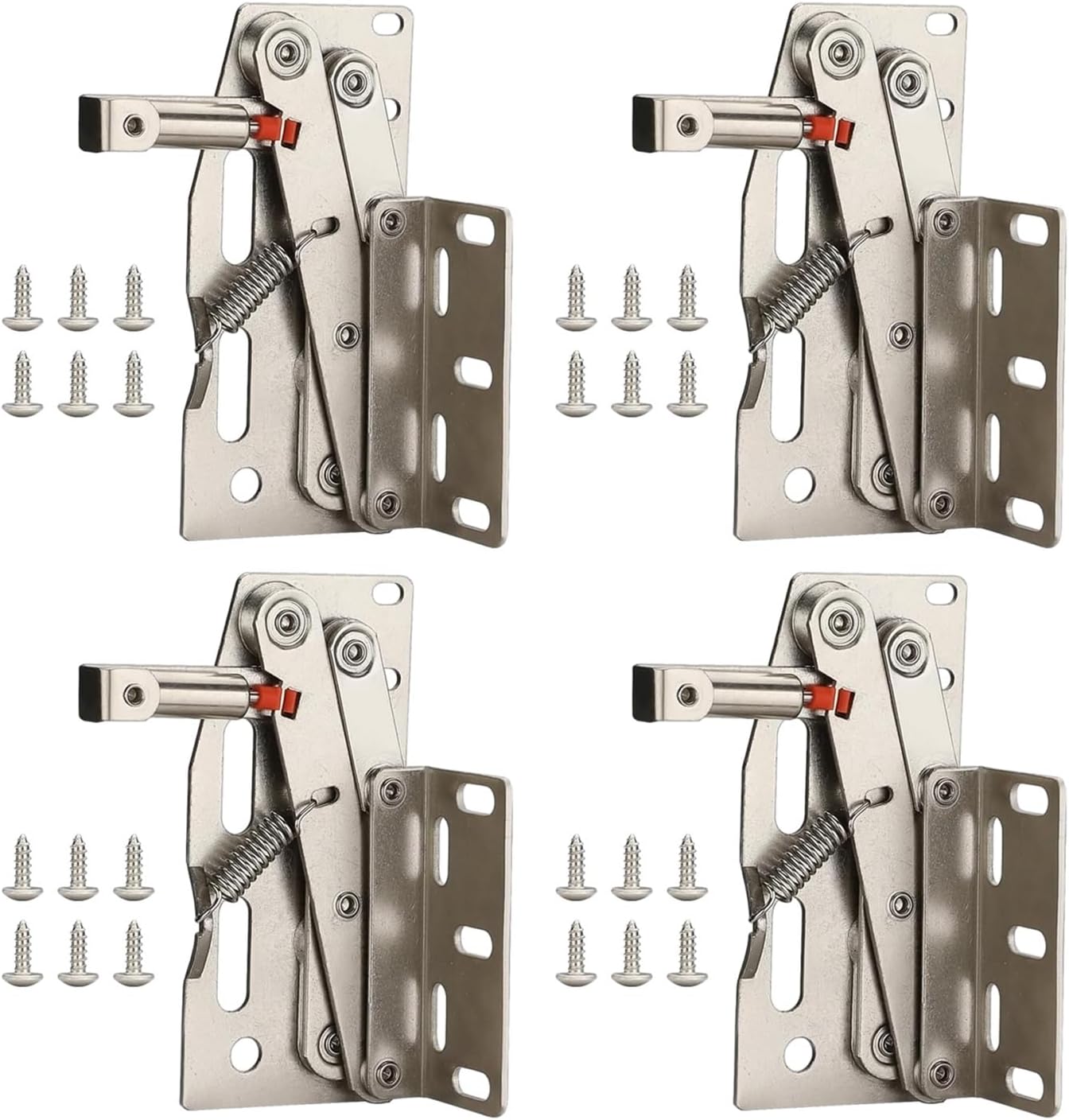 Spring Hinges for Tip-Out Tray - 1/2 Pair, 50° Opening Angle, Soft-Close Kitchen Cabinet Hinges(2 Pairs)
