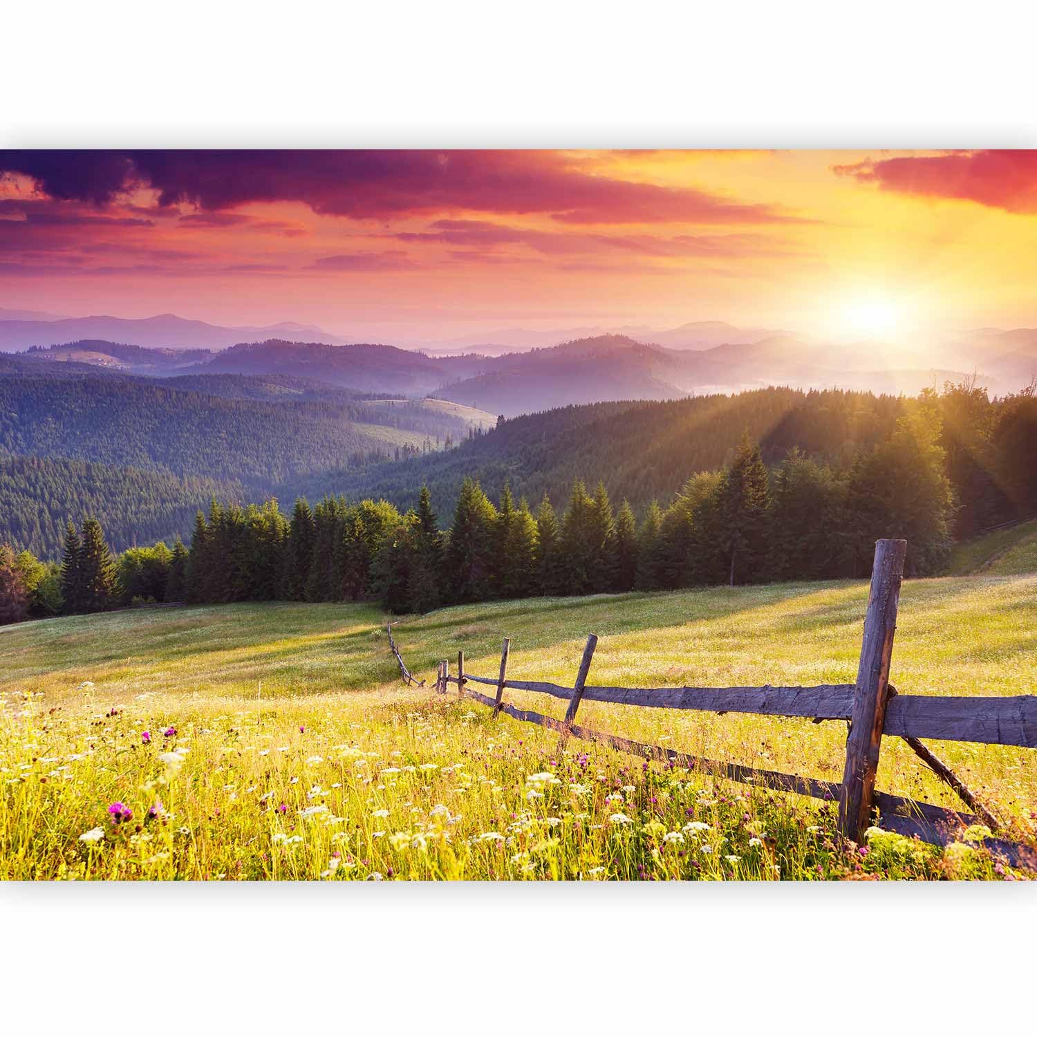 murando Photo Wallpaper Landscape Gebirge 300x210 cm Non-Woven Premium Art — image 1